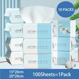 Tissue 1000 Sheets Soft Cotton Tissue Dry Wipes Disposable Face Towel Cleansing Towelettes Makeup Remover Towels 231007