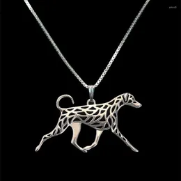 Hanger Kettingen Unieke Romantische Goud Zilver Kleur Doberman Natuurlijke Oren En Staart Ketting Vrouwen Vriend Choker