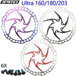 バイクデラユールIIIPROディスクブレーキオイルスリックバルクレッドステンレススチールMTBロードバイク160 180 203レインボーライトウェイト6ボルトG3ローターIPRO 231010