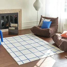 Tapetes decoração tapete para sala de estar xadrez casa grande área mesas café quarto pelúcia minimalismo ig vestiário tapetes macios 231010