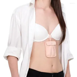 Portacarte Custodia per reggiseno nascosta per biancheria intima lavabile Piccola borsa da appendere al portamonete leggero da donna