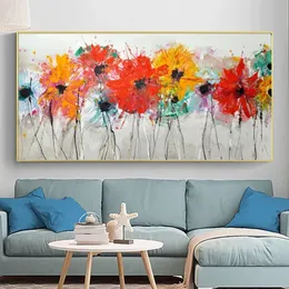 Paintings Colorful Flower Pictures Abstract Canvas Panting Posters and Prints Wall Art for Living Room Home Decoration NO FRAME 231009