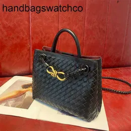 BottegassVenetas Andiamo Taschen Gewebte Tasche Handtasche 2023 Neue Damen Andianmo Vielseitiger Old Money Style Baodi One Shoulder Crossbody fjj