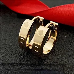 Designer Earrings Light Explosive Style Temperament Open Titanium Steel Trend Wedding Christmas Holiday Gift Earrings Buckle Stud Earring