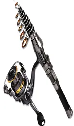 15M24M Telescopic Fishing Rod combo and Fishing Reel Full kit Wheel Portable Travel Fishing Rod Spinning Fishings Rods Combo6868860