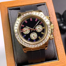Mens Watch Automatic Mekanik Saatler Diamond Safir Kadın Bilekliği Montre De Luxe ile 40mm Kılıf