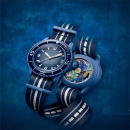 Blancpain Fifty متعددة الوظائف جديدة للسيراميك Case Original Watches Watches for Mens Fathoms Watch Automatic Watch S8