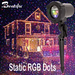 Christmas Decorations Outdoor Lights Christmas Laser Projector Year Street Garden Decoration for Home Yard House Holiday Static Dots 231009