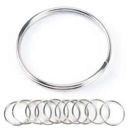 Anahtarlıklar 50 100pcs Keying Split Ring 25mm Anahtarlık Yüzükleri Argolas Para Chaveiro Aksesuarlar için Porte Partları