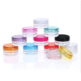 Packing Bottles Wholesale 3G 5G Plastic Pot Jars Mini Cosmetic Bottles Container Empty Clear Refillable Makeup Bottle With Screw Cap L Dh3Py