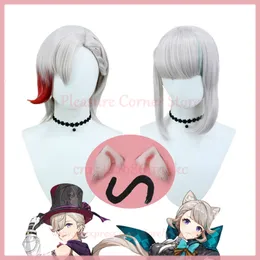 Fontaine Lynette Cosplay Wig Ear Tail Props Genshin Impact Lyney Cosplay Wig Cosplay Wigs Heat Resistant Synthetic Wigcosplay