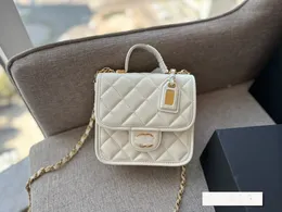 مصمم كيس مكياج جديد حقيبة يد شهيرة حقيبة الكتف الأزياء Lingge سلسلة سلسلة Women's Bag Postman Bag Tofu Bag Caviar Cowhide Bag Mobile Lage Mobile