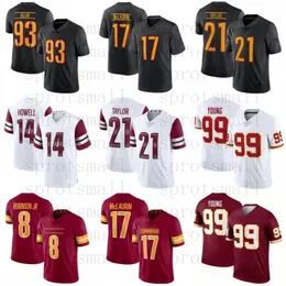 Benutzerdefinierte Terry McLaurin Emmanuel Forbes Fußballtrikot Jugend Sam Howell Chase Young Jahan Dotson Payne Jonathan Allen Tress Way Montez Sweat Brian Robinson Jr. Taylor