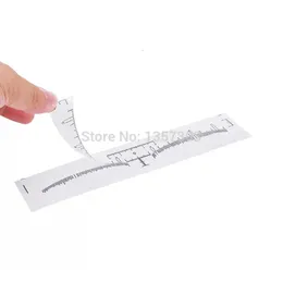 Ögonbrynverktyg Stencils 500st Eyebrow Ruler Sticker Grooming Stencil Shaper Ruler Mät verktygsögonbryn Ritningsguide Kort Brow Mall Diy Make Up 231007