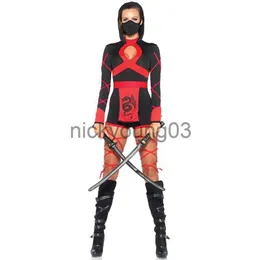 Kostium motywu Lady Carnival Halloween Ninja Warrior Costume Sexy Japan Samurai Scossuit Playsit Cosplay Fancy Party Dress x1010