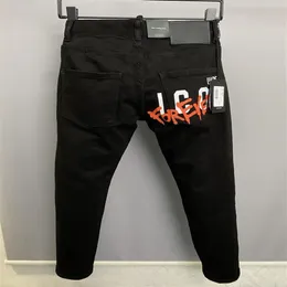 DSQ PHANTOM TURTLE Jeans da uomo Classico Moda Uomo Jeans Hip Hop Rock Moto Uomo Design casual Jeans strappati Distressed Skinny 204l