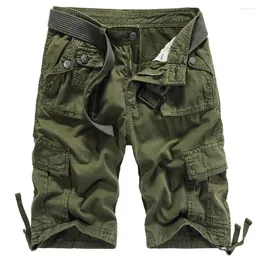 Herrspårar Elmsk Summer Shorts Bomull Lossa stor storlek Multi Bag Pants Outdoor Special Military Equipment Training Huntin