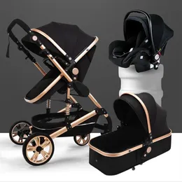 Passeggini# Passeggino di lusso High Landview 3 in 1 Passeggino portatile Comfort per Born261J