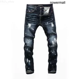 Moda gündelik denim ayı klasik plein pp adam rock moto mens Philipps tasarım yırtılmış sıkıntılı sıska pp biker kot pp 157493 l230724 erkekler bcue