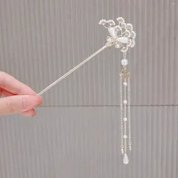 Hårklipp Kvinnlig vintage Flower Chopsticks Kvinna Lyxig att göra tillbehör för DIY -tillbehörsstyling