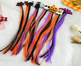 Halloween Hair Clip Baby Girls Kids Ghost Bat Pumpkin Cat Hair Pin Bow Long Tassel Halloween Barrettes8873395
