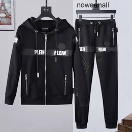 Kapüşonlu eşofman, plein ceket pantolonlar kristal kafatası philipps erkekler hoodies case pp jogger ceket pantolon setleri ayı su2216 erkek d8am