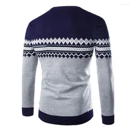 Męskie swetry Sweter SWEATER TOP Premium Winter Classic Crew Neck Długie rękawy Gruby stylowy ideał na jesień