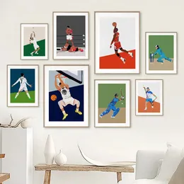 Gemälde Fußball Basketball Tennis Baseball Boxen Pop Art Leinwand Malerei Nordic Poster und Drucke Wandbilder für Wohnzimmer Dekor 231011