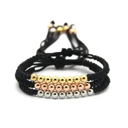 Ganze 10 teile/los 6mm Schwarz String Anil Arjandas Mix Farben Flechten Makramee Armband Geschenk Mode Schmuck240x