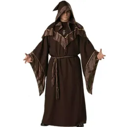 Halloween Cosplay Adult Male Wizard Missionary Magician Pharaoh Costume European Religious Priest Fancy Dress