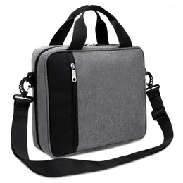 Storage Bags Carrying Bag Portable School Travel Notebook Book Case Shoulder Strap Protection Organizing Zipper Pouch Pocket
