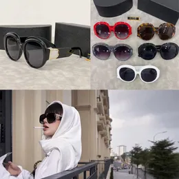 Okrągłe duże projektanty ramy Lunettes de Soleil moda męskie i damskie rama octanowa rama stopniowe okulary przeciwsłoneczne spokój wakacyjny na plaży z wykwintnym pudełkiem 6035