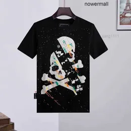 Top Plein Philipps pp الأزواج pp skull tshirt المسارات tshirt الفاخرة قميص قميص الذكور فيليب عادي tshirts tee تصاميم القطن عالية الجودة sug l9sw