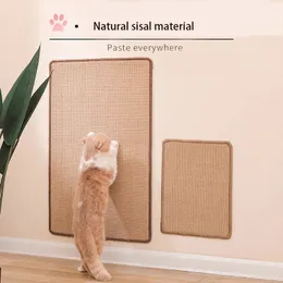 Camas de gato móveis gato scratcher sisal esteira gancho e laço prendedor gato raspador para gatos árvore gato scratcher sisal sofá tapetes protetor de móveis 231011