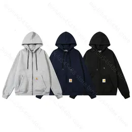 I6ph 2023 herrar hoodies mode märke carharts kvinnor tröjor överdimensionerade Cahart varumärke cardigan blixtlås plysch förtjockad tröja kappa