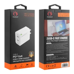 OLESiT PD/GaN2USB-C HOME CHARGER 35W GaN PD FAST CHARGER PLUG DATA CABLE COMBINATION