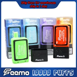 使い捨てのVape EU Hot Seller Feemo TV10000使い捨てのVape 20ml 10000パフポッド5％nic e-Juice 10フレーバーベストプライス