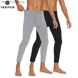 Męska bielizna termiczna mężczyźni Mężczyźni długie Johns termiczne spodnie termiczne bieliznę dla skóry Wysoka elastyczna pluszowa mężczyźni ubrania zimą ciepłe legginsy wygodne ciasno 231011