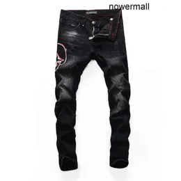 241i Plein Philipps pp Pink Paradise Classic Fashion Man Jeans Rock Moto Mens Jeans Discual Design Jeans justed congenny denim biker 5tiu