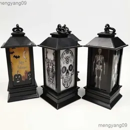 Outros suprimentos de festa festiva Lanternas de vento de Halloween Luzes de velas eletrônicas Decoração Luzes de festa Farol Decoração Adereços R231011