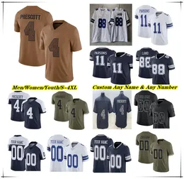 Dak Prescott Football Jersey Ceedee Lamb Micah Parsons Trevon Diggs Tony Pollard Michael Gallup Troy Aikman Jake Ferguson Leighton Vander Esch Demarcus Lawrence 4x