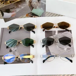 Arc de Triomphe Designer Lunettes de Soleil Luxury Men Men Women Metal Frame Cat Small Frame Luxury Gold Sungrasses Driving Leisure Vacation Box CL40234