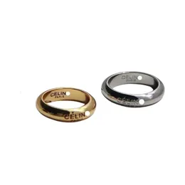 Rings Clne Designer Luxury Fashion Women New Plain Ring은 작고 시원하며 간단하고 다재다능하며 남성과 여성을위한 발렌타인 데이 선물입니다.