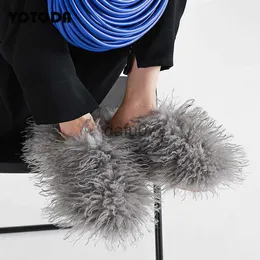 Hausschuhe Frauen Mongolische Wolle Fell Hausschuhe Winter Flauschige Warme Plüsch Rutschen Pelzigen Faux Wolle Slipper Antislip Hause Flache Weiche Baumwolle Schuhe x1011