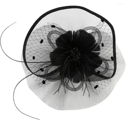 Bandanas véu fascinator chapéu com grampo de cabelo bandana 20s acessórios traje 1920 fascinators para mulher