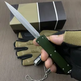 H1011 Venom Auto Tactical Knife D2 Satin Blade Aviation Aluminium Aluminium Rękołaj