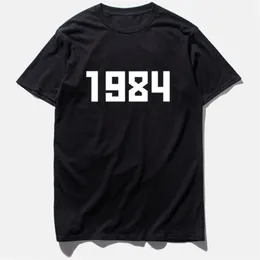 Gosha 1984 Mektuplar Basılı Erkek Tasarımcı Tshirts Sıradan Tees Erkek Kısa Kollu Mürettebat Boyun Tops 205W