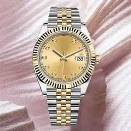 시계 디자이너 여성 럭셔리 시계 자동 기계식 2813 DateJust 41 36mm 골드 스테인레스 스틸 Sapphire Luminous Ladies RLX Watch Male Wristwatches Dhagte