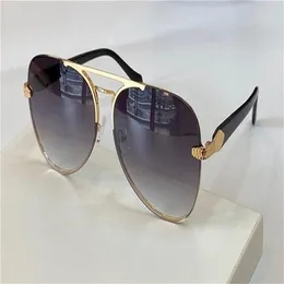 New fashion design sunglasses 1091 frameless pilot lens metal frame snake-shaped pile head popular generous style top protection g2634