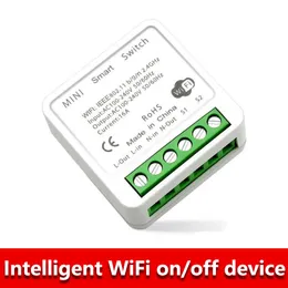 Ny 16A Mini WiFi Smart Switch Smart Home Diy Light Switches Modul 2-vägs kontrollarbete med Tuya Smart Life Alexa Alice Google Home Wholesale
